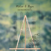 Hand getrokken Champagne Toren Bruiloft zitgrafiek Acryl Bord (Neutraal)