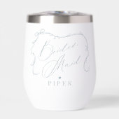 Hand Getrokken Chic Bow & Ribbon Bruidsmeisje Voor (Voorkant)