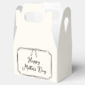 Hand getrokken Coquette Bow Happy Moederdag Gift Bedankdoosjes (Geopend)