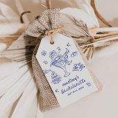 Hand getrokken Cowgirl Bachelorette Weekend Cadeaulabel