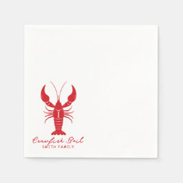 Hand getrokken Crawfish Boil party Servet