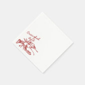 Hand getrokken Crawfish Boil party Servetten (Hoek)