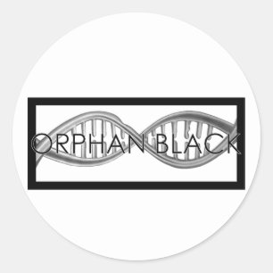 Hand getrokken DNA Ronde Sticker