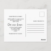 Hand-getrokken Doodles Kerstmis Bewegende Aankondi Briefkaart (Achterkant)