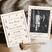 Hand getrokken eigenzinnige zwart-wit oude geld br kaart