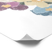 Hand getrokken Floral Poster (Hoek)