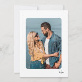 Hand getrokken foto grillige bruiloft save the date (Achterkant)