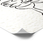 Hand getrokken Funky Doodle Bruiloft Welkomstbord Poster (Hoek)