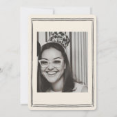 Hand getrokken funky handschrift bruids brunch kaart (Achterkant)