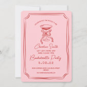 Hand getrokken funky handschrift bruids brunch kaart (Voorkant)