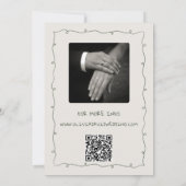 Hand getrokken Funky Tekening Handgeschreven bruil Kaart (Achterkant)