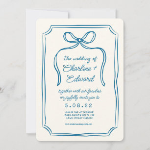 Hand getrokken Funky Tekening Handschrift Bruiloft Kaart