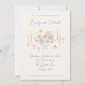 Hand getrokken Funky Whimsical Pastel repetitie di Kaart (Voorkant)