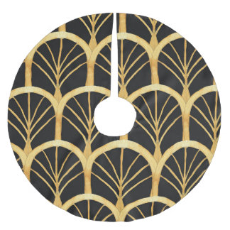 Hand getrokken gouden imitatie Waterverf Kerstboom Rok