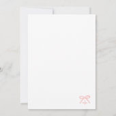 Hand getrokken grillige boog koraal bruiloft kaart (Achterkant)