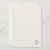 Hand getrokken grillige bruiloft kaart (Achterkant)