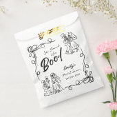 Hand getrokken grillige Halloween Vrijgezellenfees Bedankzakje (Gezegeld)