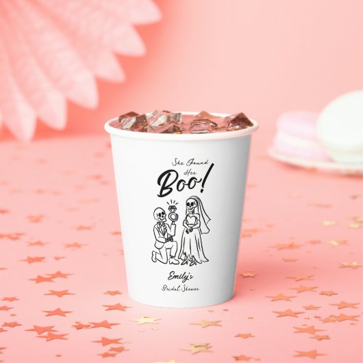 Hand getrokken grillige Halloween Vrijgezellenfees Papieren Bekers (Insitu)