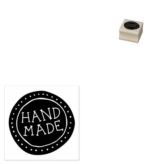 Hand getrokken grillige handgemaakt 	rubberstempel (Gestempeld)