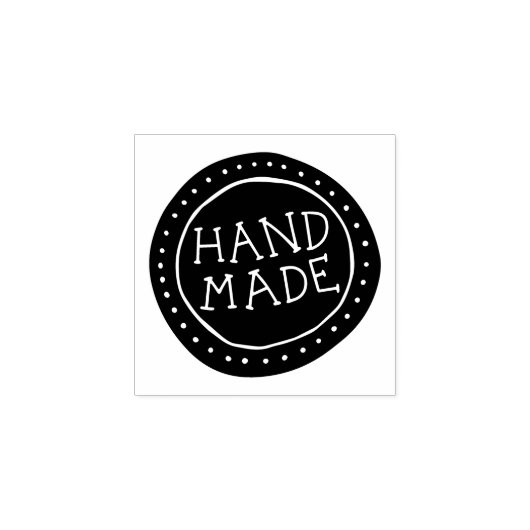 Hand getrokken grillige handgemaakt 	rubberstempel (Afrduk)