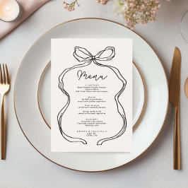 Hand getrokken grillige lint menu Kaart