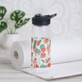 Hand getrokken Groenten Waterfles