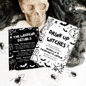 Hand getrokken Halloween vrijgezellenfeest Kaart