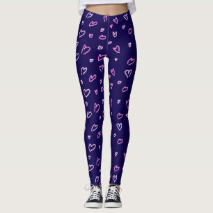 Hand getrokken hart Leggings / broek