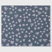 Hand getrokken hart patroon ontwerp cadeaupapier (Vlak)