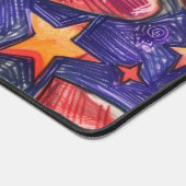 Hand getrokken harten & sterren bureaumat (Hoek)