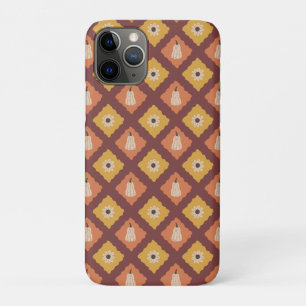 Hand getrokken herfst diamant patroon iPhone 11 pro hoesje
