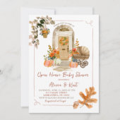 Hand getrokken Herfst Herfst Open Huis Baby shower Kaart (Voorkant)