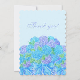 Hand getrokken hortensia's in een vaas kaart