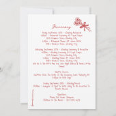 Hand getrokken illustraties Maroon bruiloft route (Achterkant)