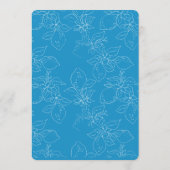 Hand getrokken Italiaanse citroen bruiloft plat Menu (Achterkant)