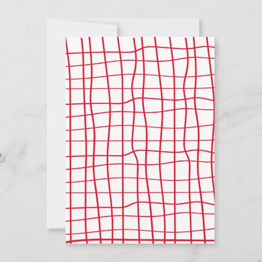 Hand getrokken Italiaanse pizza partij verjaardag Kaart (Achterkant)