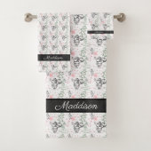 Hand getrokken Kerstman Kerstmis Bad Handdoek (Insitu)