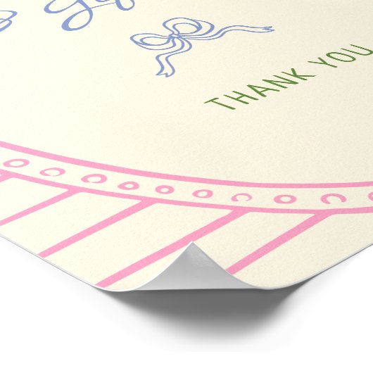 Hand getrokken kleurrijke Kaarten en geschenken te Poster (Hoek)