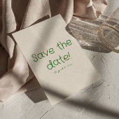 Hand getrokken kleurrijke pastel eigenzinnige bloe save the date