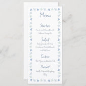 Hand getrokken Kust Wedding Menu (Voorkant / Achterkant)