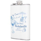 Hand getrokken laatste toast op de kust Bacheloret Heupfles (Links)