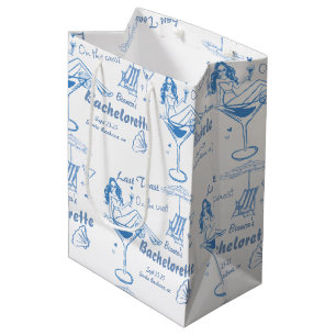 Hand getrokken laatste toast op de kust Bacheloret Medium Cadeauzakje
