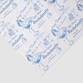 Hand getrokken laatste toast op de kust Bacheloret Tissuepapier (Detail)