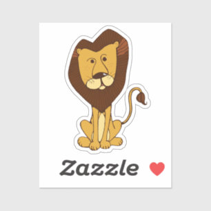 Hand getrokken leeuw Sticker