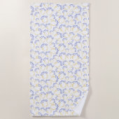 Hand getrokken Lemon Pattern Strandlaken (Voorkant)