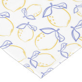 Hand getrokken Lemon Pattern Table Runner Medium Tafelloper (Hoek)