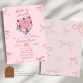 Hand getrokken liefde is zoet Vrijgezellenfeest Kaart