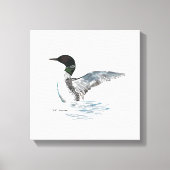 Hand getrokken Loon afbeelding Canvas Afdruk (Voorkant)