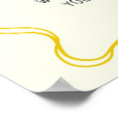 Hand getrokken Main Squeeze Vrijgezellenfeest Welk Poster (Hoek)