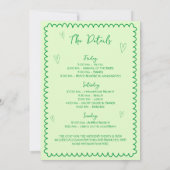 Hand getrokken Margs & Huwelijk Bachelorette Weeke Kaart (Achterkant)